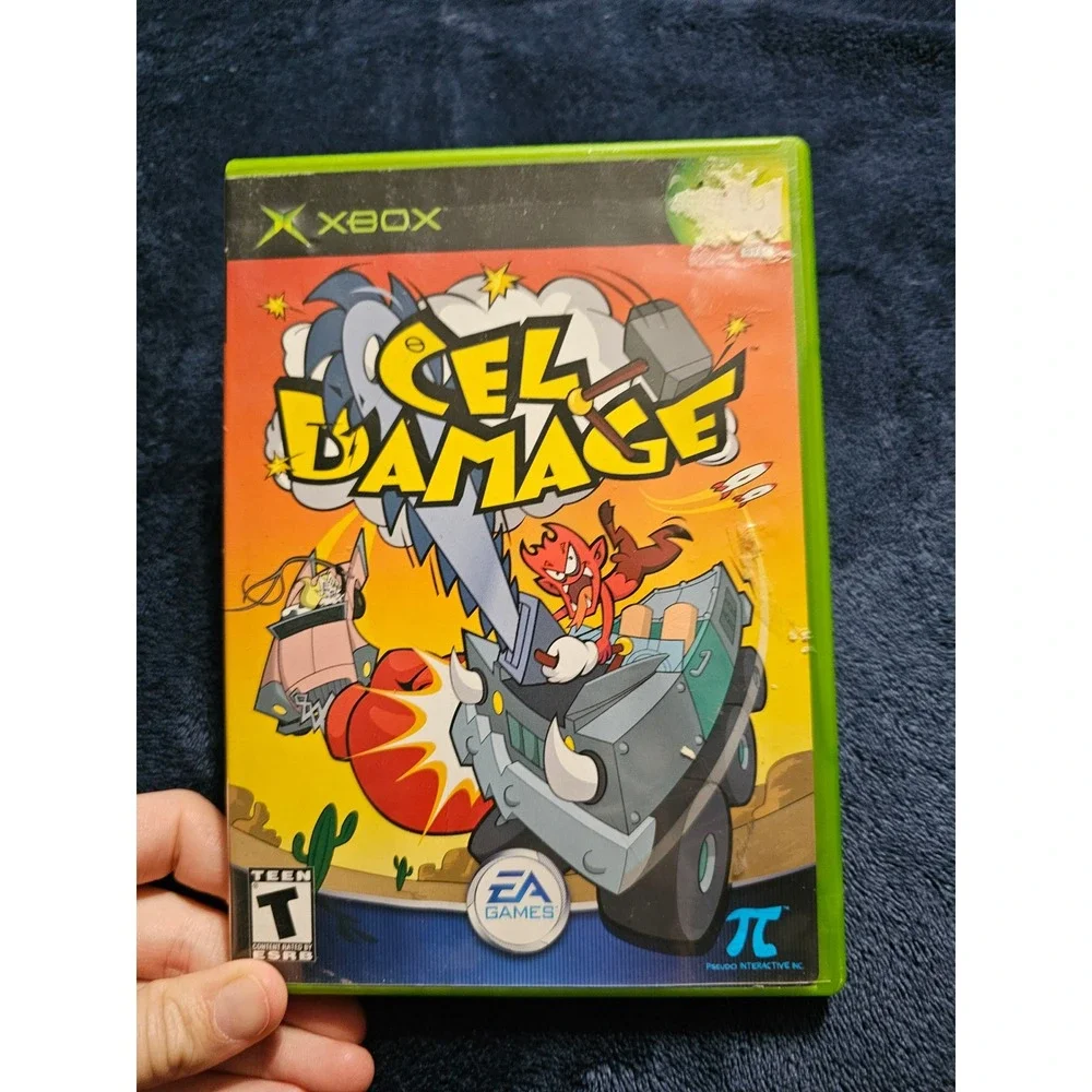 Cel Damage Microsoft Xbox Original 2001 EA Games CIB Complete Vehicular Combat